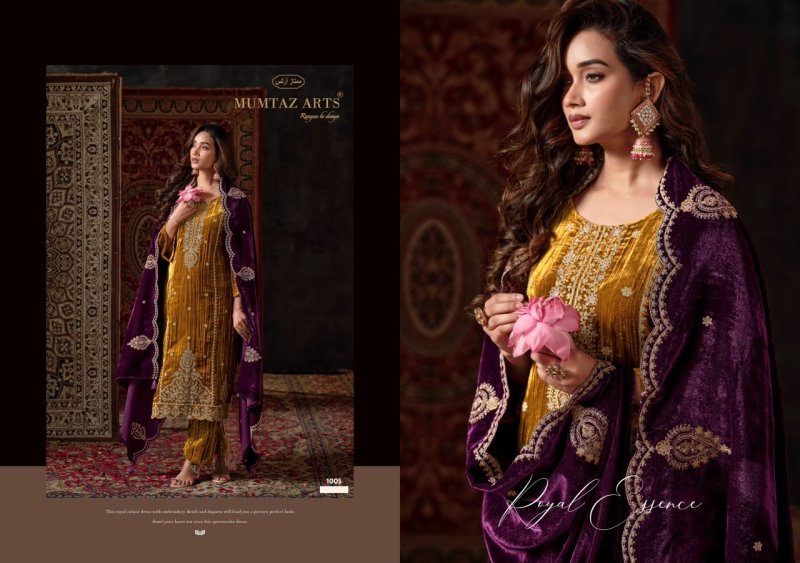 Malika E Noor By Mumtaz Arts Crush Velvet Salwar Kameez 